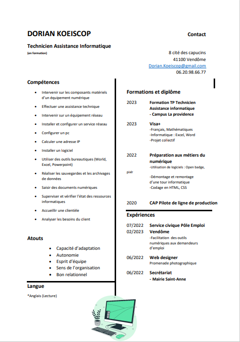 Image de mon cv